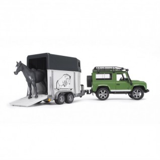 BRUDER Land Rover Arazi Aracı Ve At Nakil Aracı