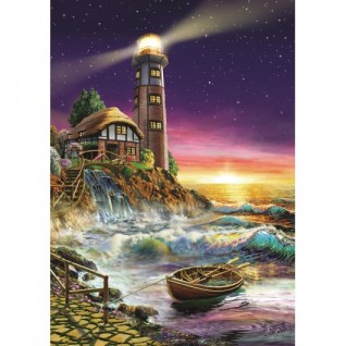 ART PUZZLE Deniz Fenerinden Günbatımı