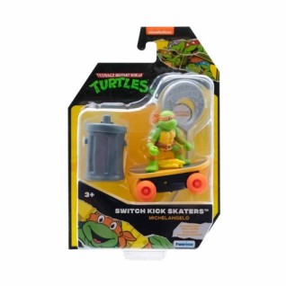 GİOCHİ PREZİOSİ TMNT Switch Kick Skaters Figür - Michelangelo