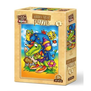 ART PUZZLE Kids Okul Yolu 16 Parça Ahşap Puzzle