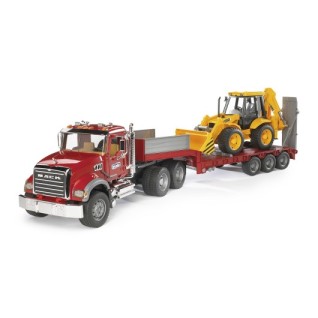 BRUDER Mack Granite Jcb Taşıyan Tır