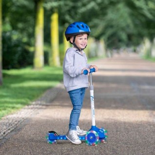 SUNMAN Evo Işıklı 3 Tekerlekli Mavi Scooter