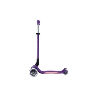 GLOBBER Elite Deluxe Işıklı Scooter - Koyu Mor
